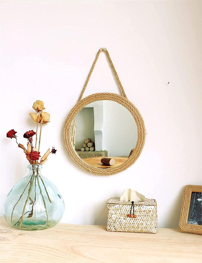 Wall Hanging Mirror (Pack of 2) – Modern Design, Lightweight & Durable | Perfect for Home Décor in UAE