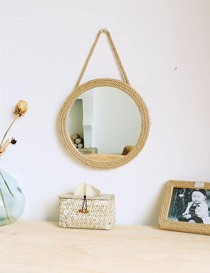 Wall Hanging Mirror (Pack of 2) – Modern Design, Lightweight & Durable | Perfect for Home Décor in UAE