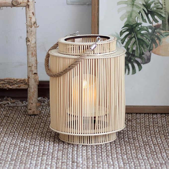 Hand Woven Lantern – Elegant Craftsmanship, Ambient Lighting & Eco-Friendly Design | Perfect for Home Décor in UAE