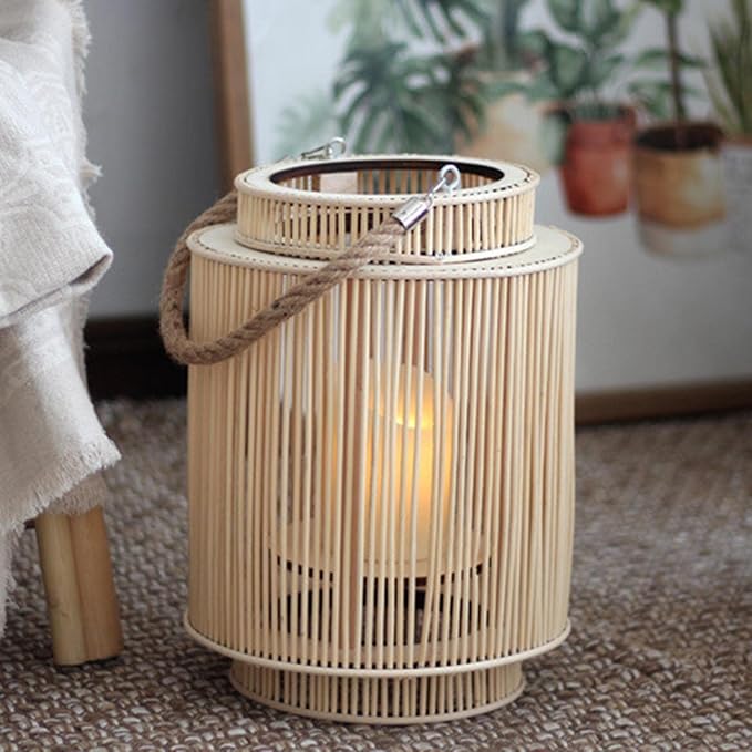 Hand Woven Lantern – Elegant Craftsmanship, Ambient Lighting & Eco-Friendly Design | Perfect for Home Décor in UAE